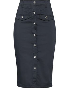 Liu Jo Midi Skirt Cotton, Polyester, Elastane - Blue
