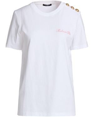 Balmain Camiseta - Blanco