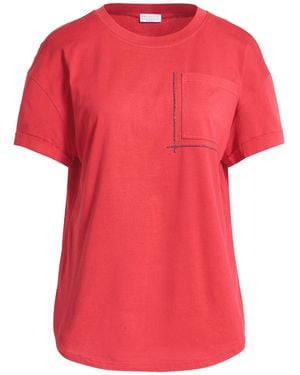 Brunello Cucinelli Camiseta - Rojo