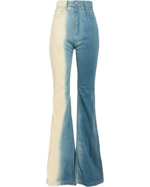 Rick Owens Slate Jeans Cotton, Polyester, Rubber - Blue