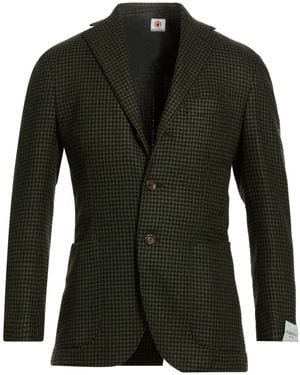 Luigi Borrelli Napoli Dark Blazer Cashmere - Green