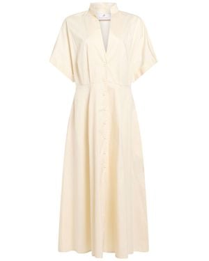 Compagnia Italiana Ivory Maxi Dress Cotton - White