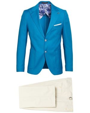 SUIT SARTORIA Azure Suit Pes, Viscose, Elastane - Blue