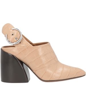 Chloé Sand Mules & Clogs Calfskin - Natural