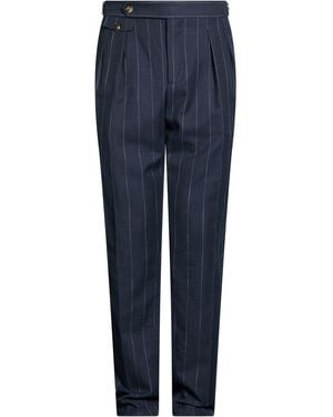 Brunello Cucinelli Trousers Cotton, Wool - Blue