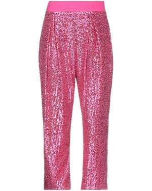 Silvian Heach Fuchsia Pants Polyester - Red