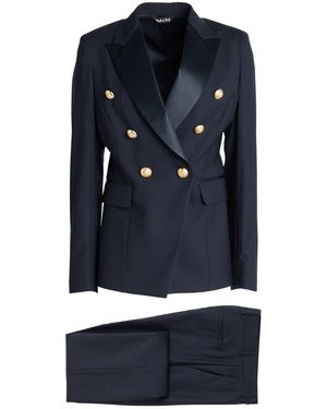 Brian Dales Midnight Suit Polyester, Wool, Elastane - Blue