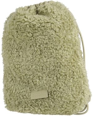 MM6 by Maison Margiela Backpack Polyester, Acrylic, Cow Leather - Green