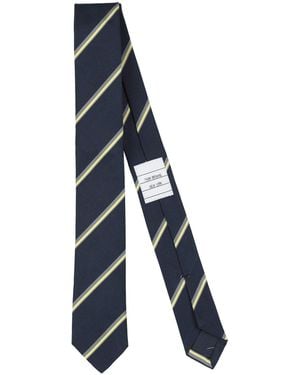 Thom Browne Midnight Ties & Bow Ties Silk, Cotton - Blue