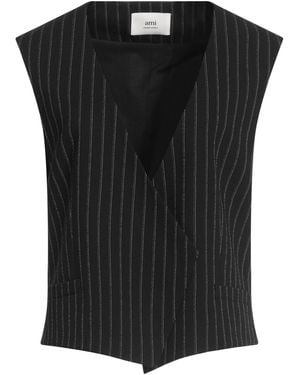 Ami Paris Tailored Vest Virgin Wool - Black