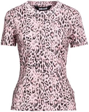 Just Cavalli T-Shirt Cotton, Elastane - Pink