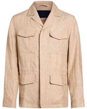 Paul & Shark Jacket Linen - Natural