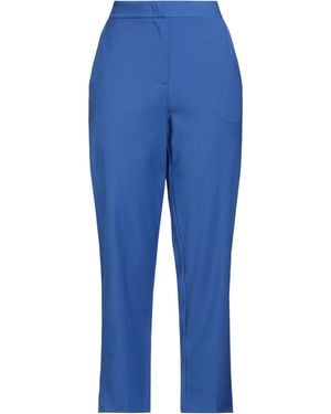 MEIMEIJ Trousers Polyester, Wool, Elastane, Acetate - Blue