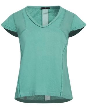 High T-Shirt Cotton, Linen, Rayon - Green