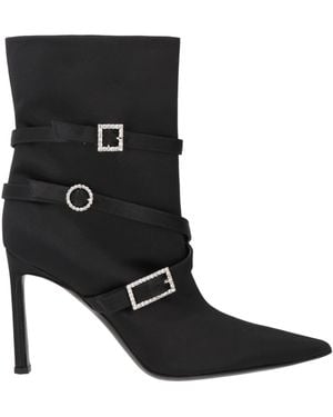 Sergio Rossi Ankle Boots Textile Fibers - Black