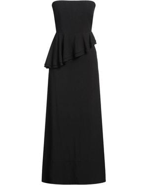 Kaos Maxi Dress Viscose, Linen - Black