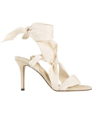 Isabel Marant Ivory Sandals Textile Fibers - White