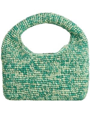 Manebí Handbag Natural Raffia - Green