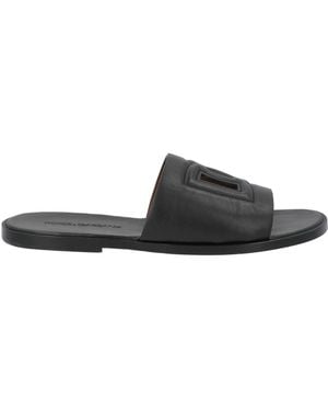 Dolce & Gabbana Sandals Leather - Black