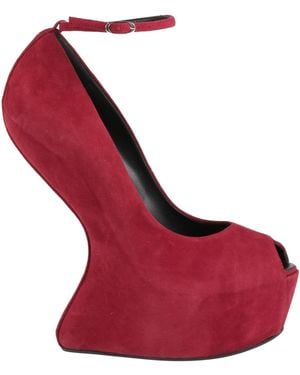 Giuseppe Zanotti Burgundy Court Shoes Leather - Red