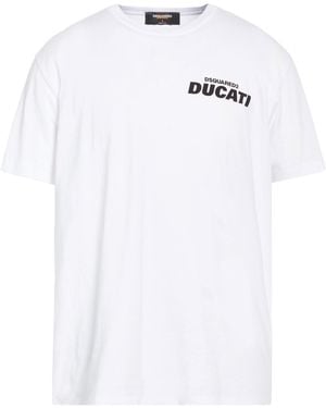 DSquared² Ducati T-Shirt Cotton - White