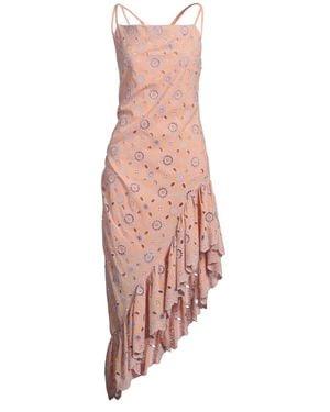 Isabelle Blanche Midi Dress - Pink