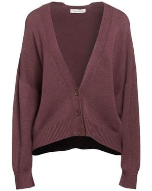 Manila Grace Chocolate Cardigan Viscose, Polyester, Polyamide - Purple