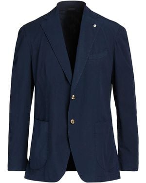 L.B.M. 1911 Blazer Cotton, Elastane - Blue