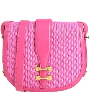 Alberta Ferretti Fuchsia Cross-Body Bag Textile Fibers, Leather - Pink