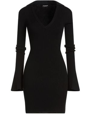 Dondup Mini Dress Viscose, Polyester, Polyamide - Black