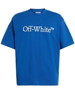 Off-White c/o Virgil Abloh T-Shirt Cotton - Blue