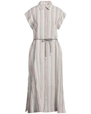 Peserico Midi Dress Linen - White