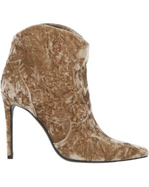 Aldo Castagna Ankle Boots Textile Fibers - Brown