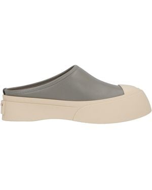 Marni Mules & Clogs Leather - Grey