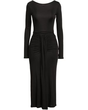 STAUD Midi-Kleid - Schwarz