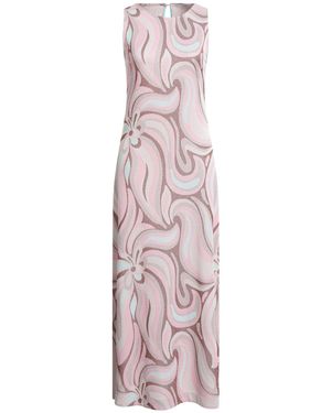 Maliparmi Maxi Dress Viscose, Polyamide, Polyester - Pink