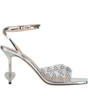 Mach & Mach Sandals Leather, Pvc - White