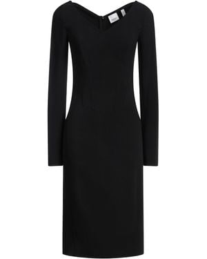 Burberry Midi Dress Viscose, Elastane, Cotton, Polyester - Black