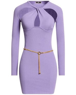 Elisabetta Franchi Mini Dresses - Purple