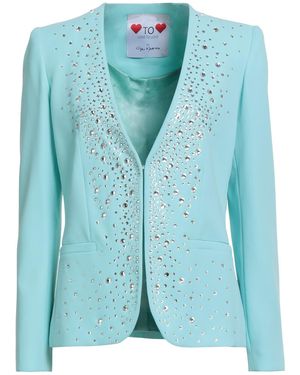 Gai Mattiolo Love To Love Blazer Polyester - Blue