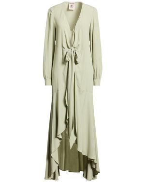 Semicouture Maxi Dress Acetate, Silk - Green