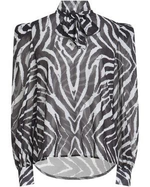 Giulia N Couture Top Polyester - Grey