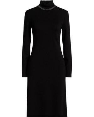 Purotatto Midi Dress Merino Wool - Black