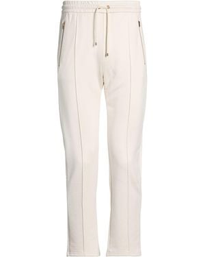 Agnona Cream Trousers Cotton, Silk - White