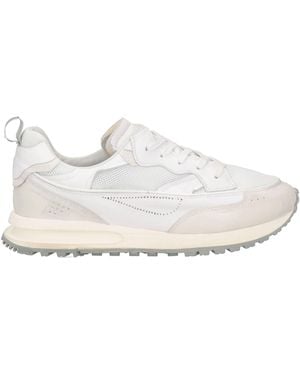 HIDNANDER Trainers Leather, Textile Fibres - White