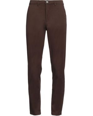 SELECTED Slhslim-New Miles 175 Flex Trousers W N Trousers Organic Cotton, Cotton, Elastomultiester, Elastane - Brown