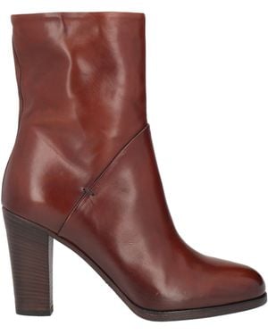 Pantanetti Tan Ankle Boots Leather - Brown