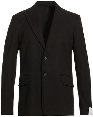 Paolo Pecora Blazer Polyester, Viscose, Elastane - Black