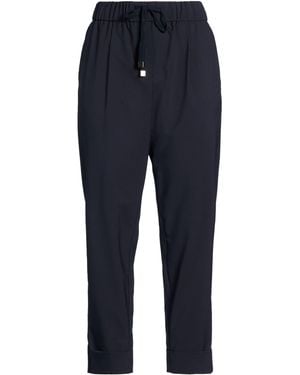 Cappellini By Peserico Midnight Trousers Polyester, Viscose, Elastane, Cotton - Blue
