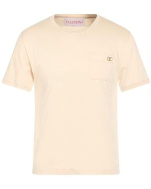 Valentino Garavani T-Shirt Cotton - Natural